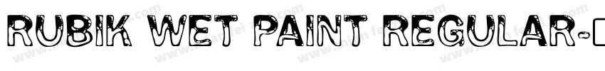 Rubik Wet Paint Regular字体转换